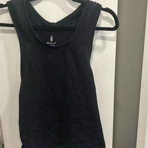 Fp movement black racer back ribbed tank top